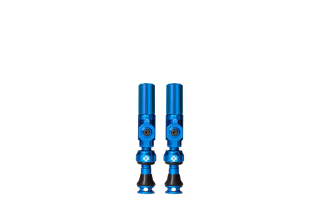 Valve tubeless Muc-off, gros alésage hybride, petite voiture bleue, valve Schräder 30mm