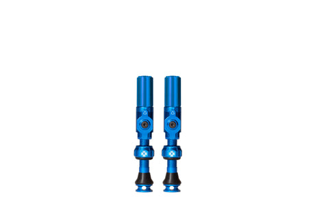 Valve tubeless Muc-off, gros alésage, hybride, bleu moyen, valve Schräder pour voiture, 35mm