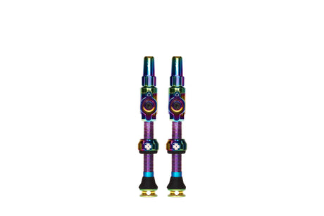 Muc-off big bore lite - valve tubeless - presta - 45 mm - irisé - conception sans noyau - débit d'air maximum