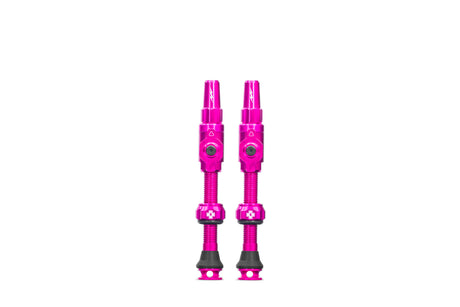 Valve tubeless Muc-off big bore lite grande valve presta française rose 45mm