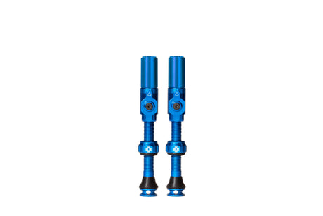 Valve tubeless Muc-off big bore hybride grande voiture bleue valve schräder 45mm
