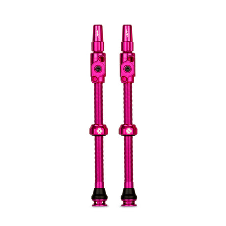 Valve tubeless Muc-off big bore lite xxxlarge valve presta française rose 80mm