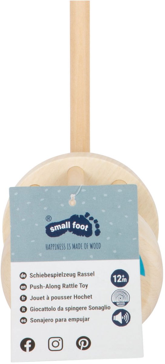 Small foot - hochet poussoir en bois