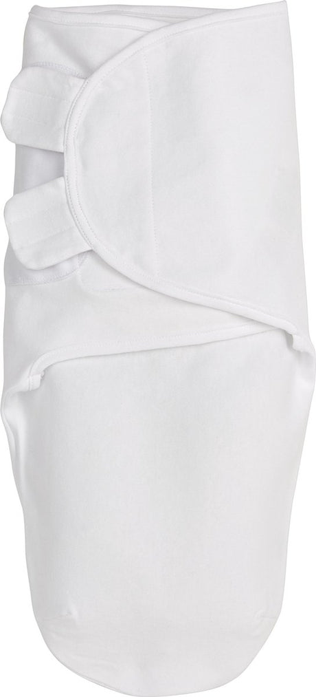 Couverture d'emmaillotage Meyco baby uni - blanc - 0-3 mois - 1,0 tog