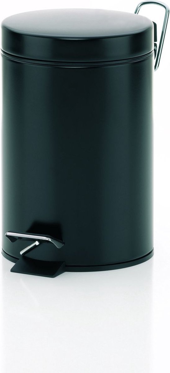 Poubelle à pédale Kela Monaco - 3 l - noir -