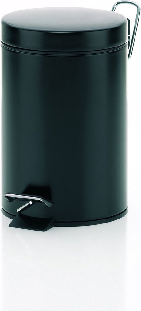 Poubelle à pédale Kela Monaco - 3 l - noir -
