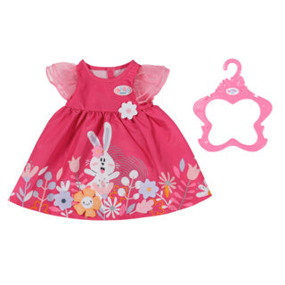 Robe baby born fleurs 43 cm | 2 pièces