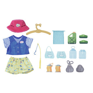 Tenue de pêcheur bébé né | 2 pièces