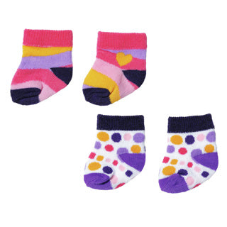 Chaussettes bébé né 2x 2 cul. 43 cm | 2 pièces
