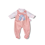Barboteuse Baby born abricot 36 cm | 2 pièces