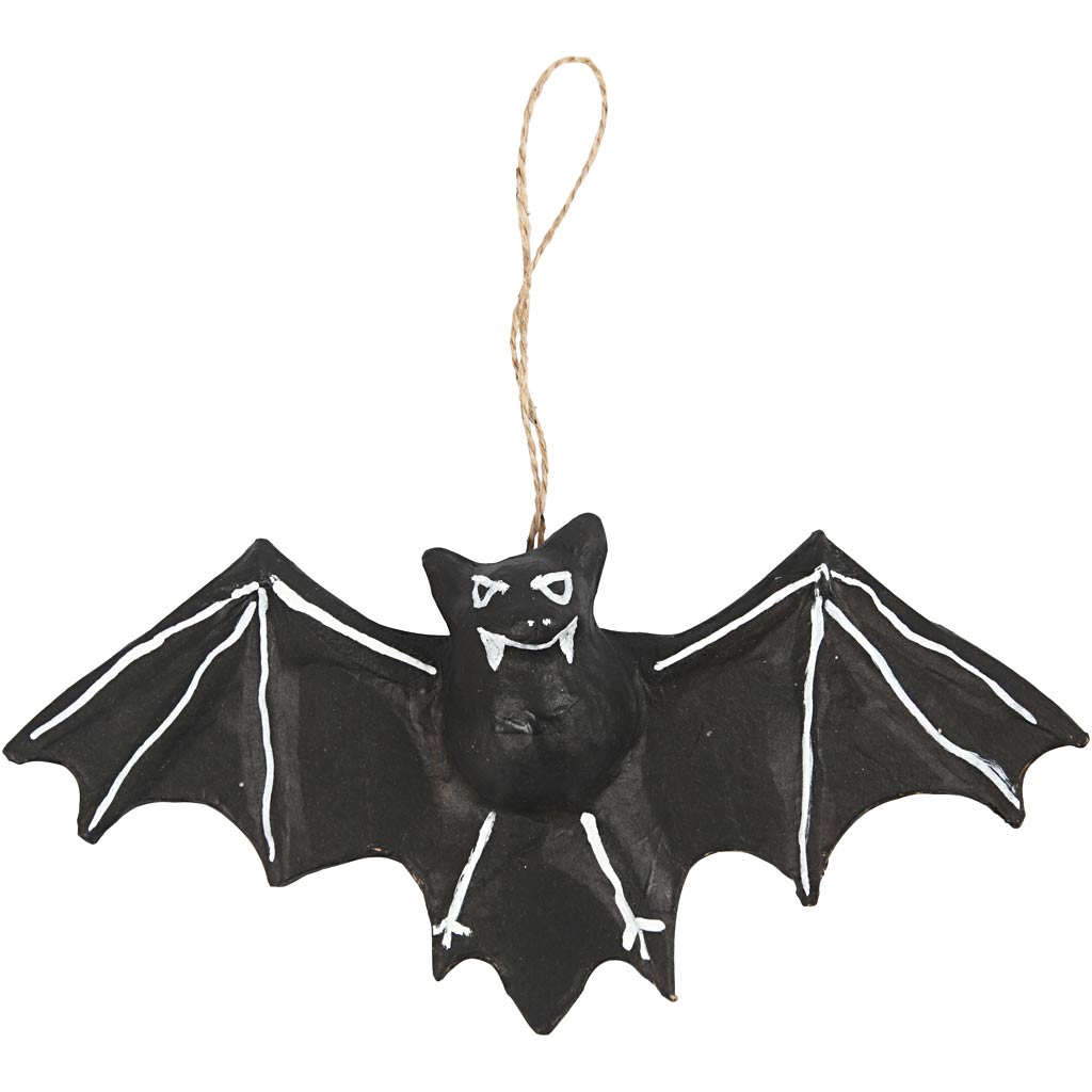Chauve-souris Creativ company, h : 10 cm, d : 3,5 cm, l : 22 cm, 1 pièce