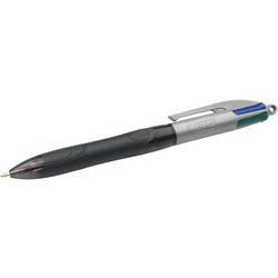 Stylo à bille Bic 4 couleurs grip pro - 1 pièce - pointe 0,4 mm