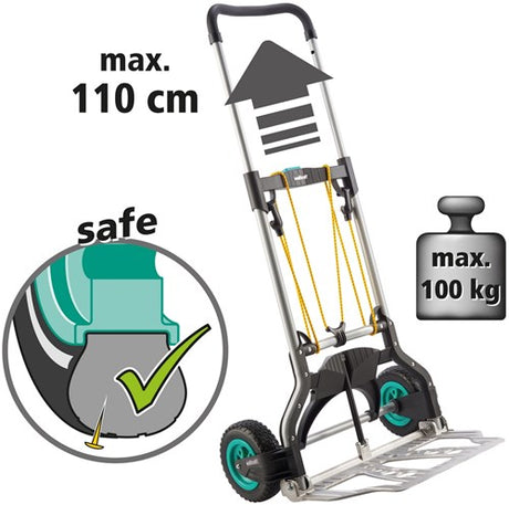 Wolfcraft - diable TS 850 tout-terrain - pliable - pneumatiques - 5503000