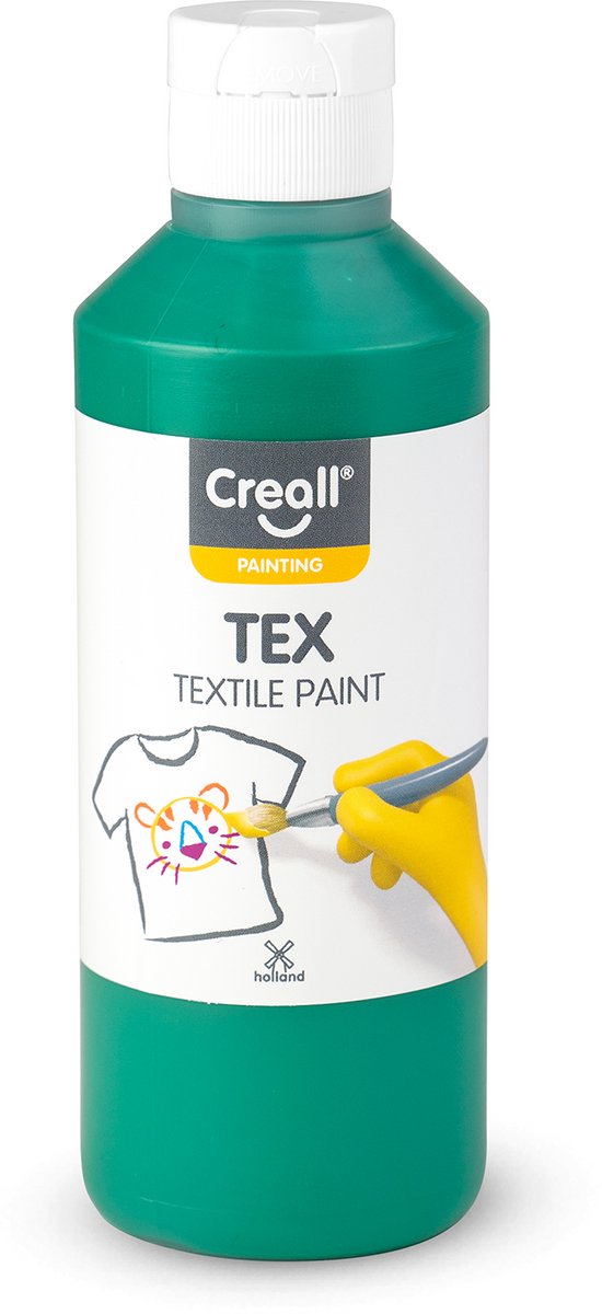 Peinture textile Creall vert, 250ml