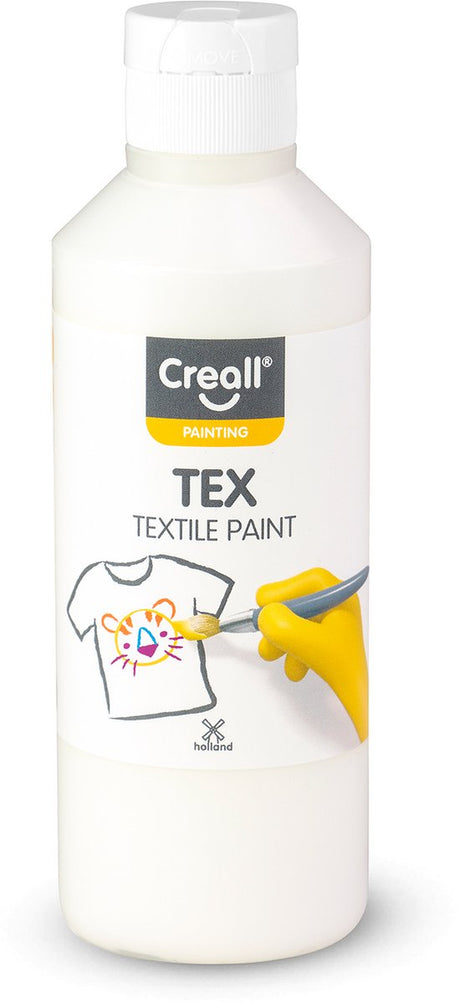 Peinture textile Creall blanche, 250ml