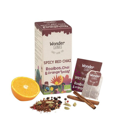 Wonder leaves bio ft chai rouge épicé (25x 1.8gr)