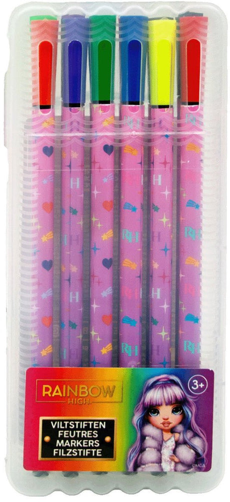 Stylos-feutres Toyland Rainbow High, 6 pcs.