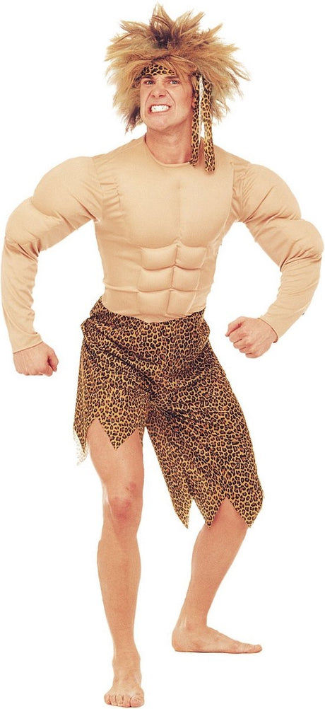 Finidi Widmann - costume tarzan jane - costume tarzan homme de la jungle - marron, beige - xl - vêtements de carnaval - vêtements de déguisement
