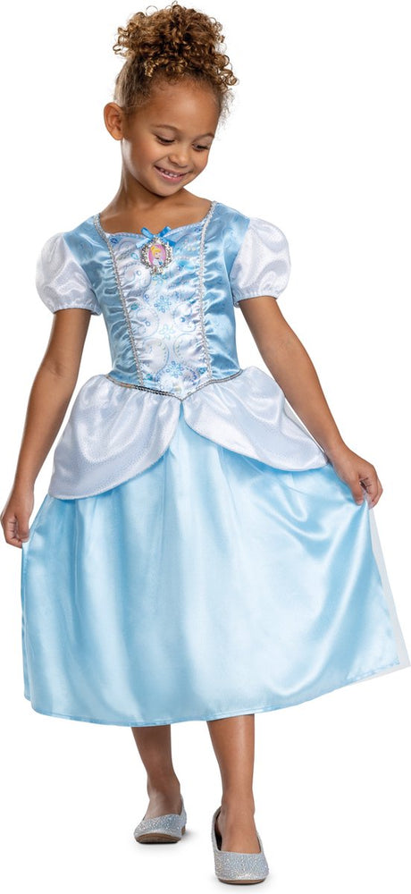 Déguisement princesse disney - cendrillon, robe cendrillon classique, taille m (7-8 ans), fille