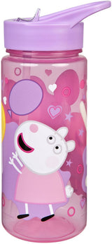 Undercover świnka peppa series - bouteille d'eau - 500 ml - avec gobelet à débit - sans BPA