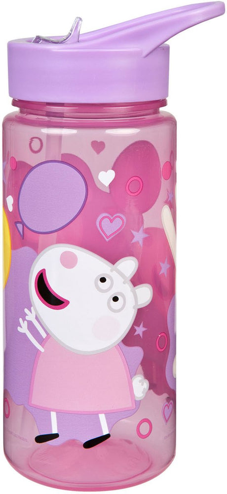 Undercover świnka peppa series - bouteille d'eau - 500 ml - avec gobelet à débit - sans BPA