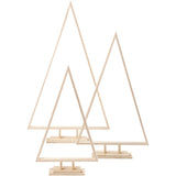 Sapins de Noël Creativ company, h: 40+50+60 cm, l: 22,5+29+35 cm, 3 pièces 1 carton