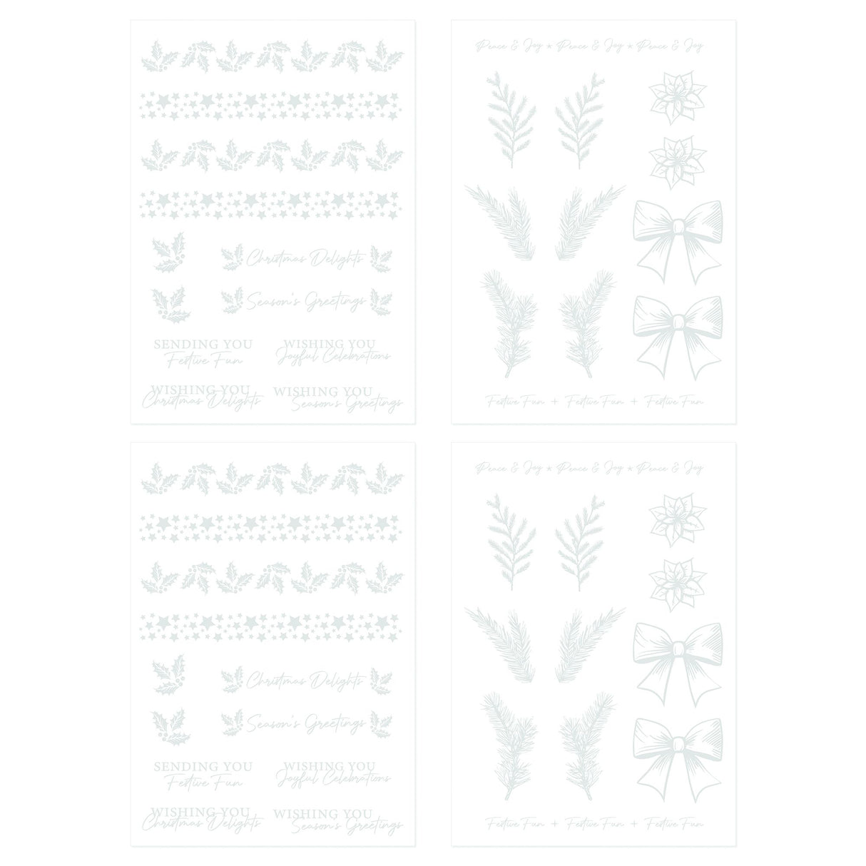 Tonic Studios • Feuilles adhésives intemporelles Tidings Foil Fusion