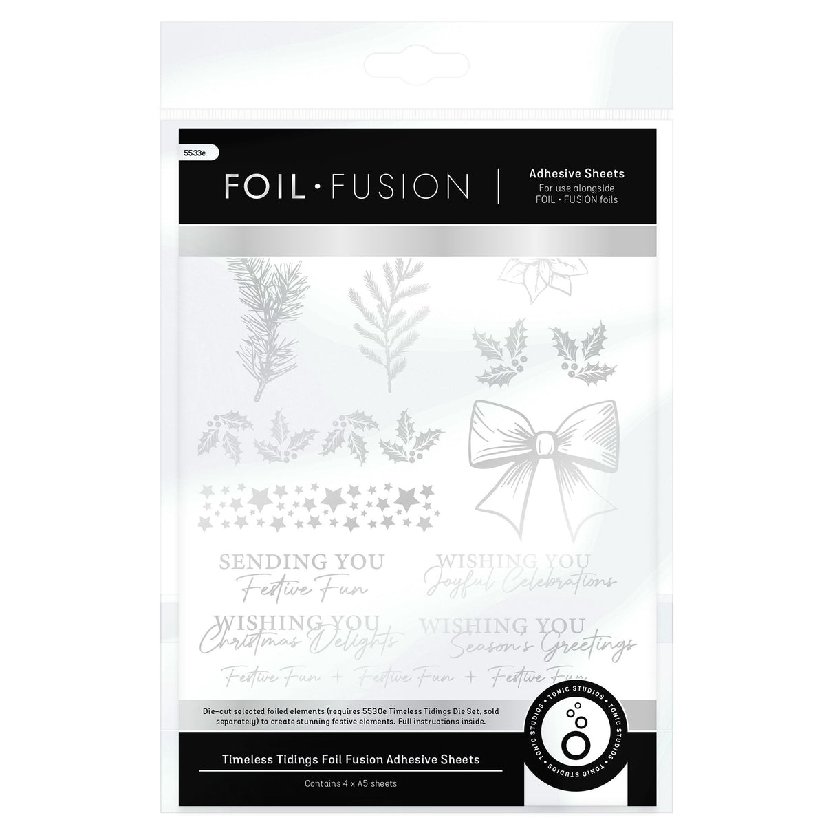Tonic Studios • Feuilles adhésives intemporelles Tidings Foil Fusion