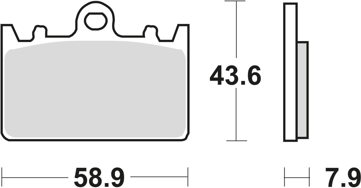 Plaquettes de frein TRW MCB 643 plaquette de frein MCB 643 norme organique