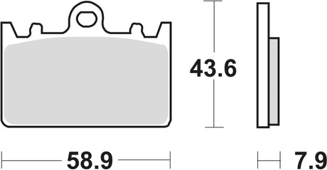 Plaquettes de frein TRW MCB 643 plaquette de frein MCB 643 norme organique