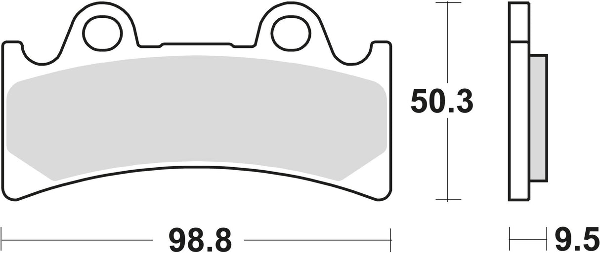 Plaquettes de frein TRW MCB 656 plaquette de frein MCB 656 SRQ course en métal fritté