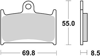 TRW plaquettes de frein mcb 595 plaquette de frein mcb 595 srt sint.metal route piste