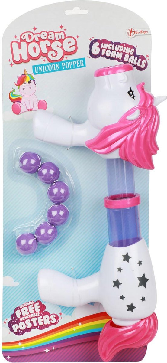 Dream Horse Unicorn Shielding Gun avec des boules de mousse