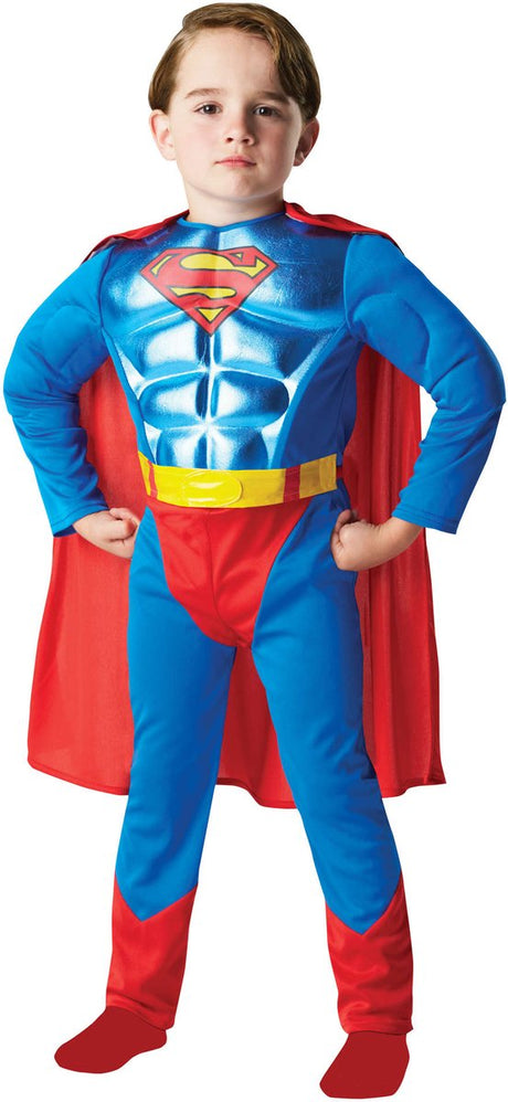 Rubis france - costume de superman de luxe - 134 140 (9-10 ans)