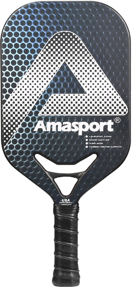 Ama sport pickleball paddle jp80-1 argent – pagaie carbone – contrôle de puissance –
