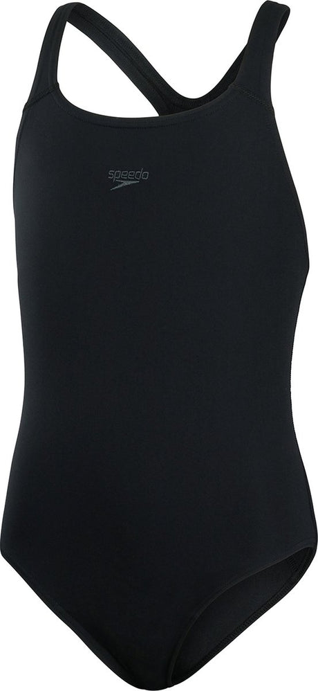 Maillot de bain de sport filles Speedo eco+ médaillé - noir