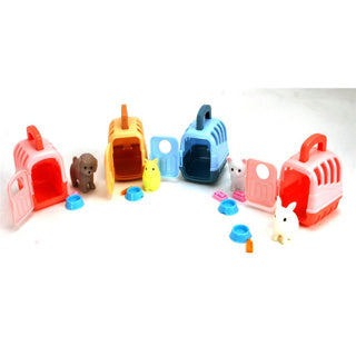 Animal dans une valise de voyage 3 assortis | 12 pièces