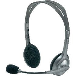 Casque stéréo Logitech 981-000271 h110 [3,5 mm,. microphone, binaural, noir]