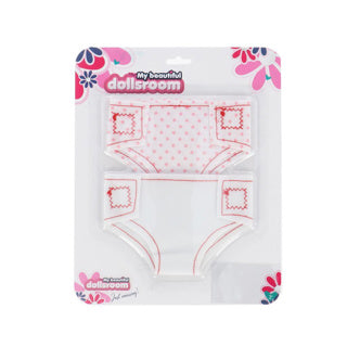 Ma belle chambre de poupées ma belle chambre de poupées couches de poupée tissu sur carte 2 pièces | 12 pièces
