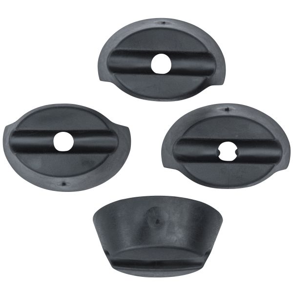 Anneaux de caoutchouc Basil Buddy - Ensemble de 4 - noir