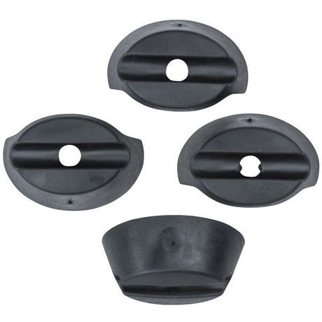 Anneaux de caoutchouc Basil Buddy - Ensemble de 4 - noir