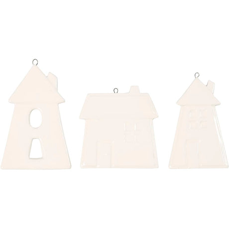 Creativ Company suspendue Ornements Houses Blanc, 18e.