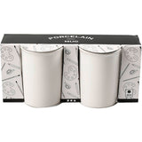 Tasses Creativ company, h : 10 cm, d 7,4 cm, blanc, 2 pièces 1 boîte