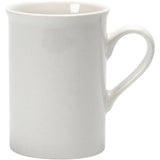 Tasses Creativ company, h : 10 cm, d 7,4 cm, blanc, 2 pièces 1 boîte