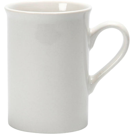 Tasses Creativ company, h : 10 cm, d 7,4 cm, blanc, 2 pièces 1 boîte