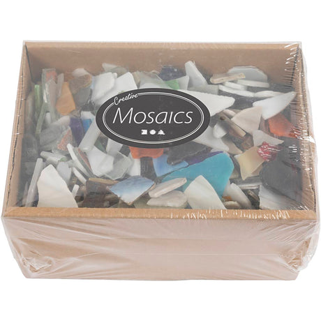 Mosaïque Creativ Company, dimension 8-20 mm, épaisseur 2-3 mm, contenu peut varier, différentes couleurs, 2 kg 1 carton