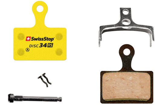 Swissstop - jeu de plaquettes de frein disque 34 rs - shimano, trp, tektro, rever