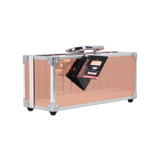 Valise de maquillage décontractée couleur champagne