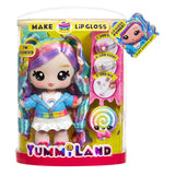 Yummiland grande poupée + brillant à lèvres pet arc-en-ciel skyler ceinture arc-en-ciel