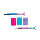 Créez-le ! marqueurs de corps de sirène 2pk + 3 pochoirs